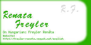 renata freyler business card